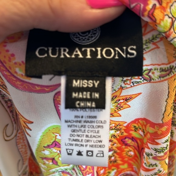 Colorful Paisley Sleeveless pareo - Picture 4 of 4